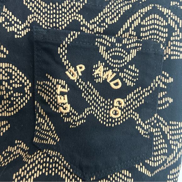 New Scotch & Soda Maison Crop Kick Flare
Printed Jeans Size 25 - Picture 9 of 12